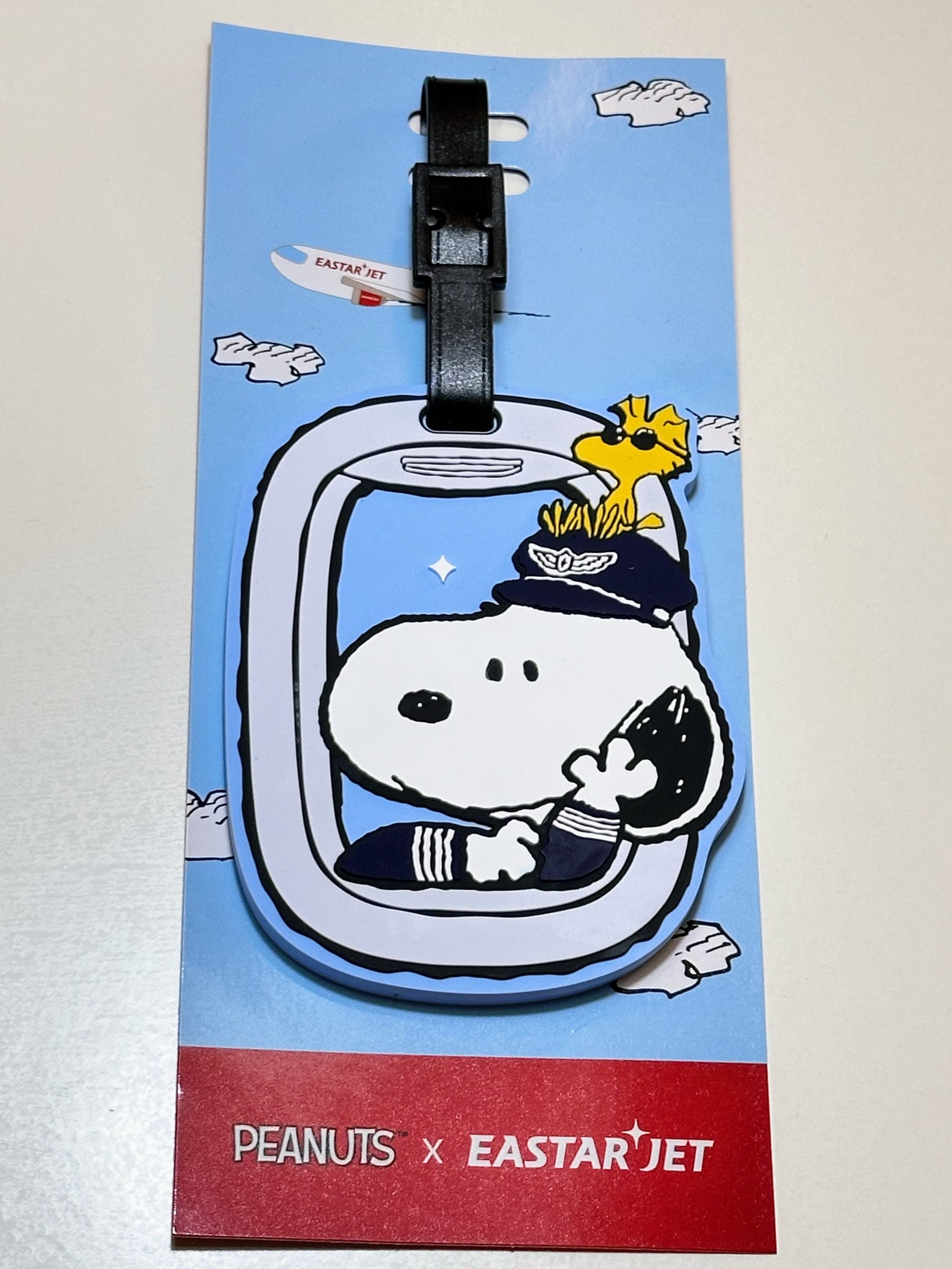 Luggage tag front close-up